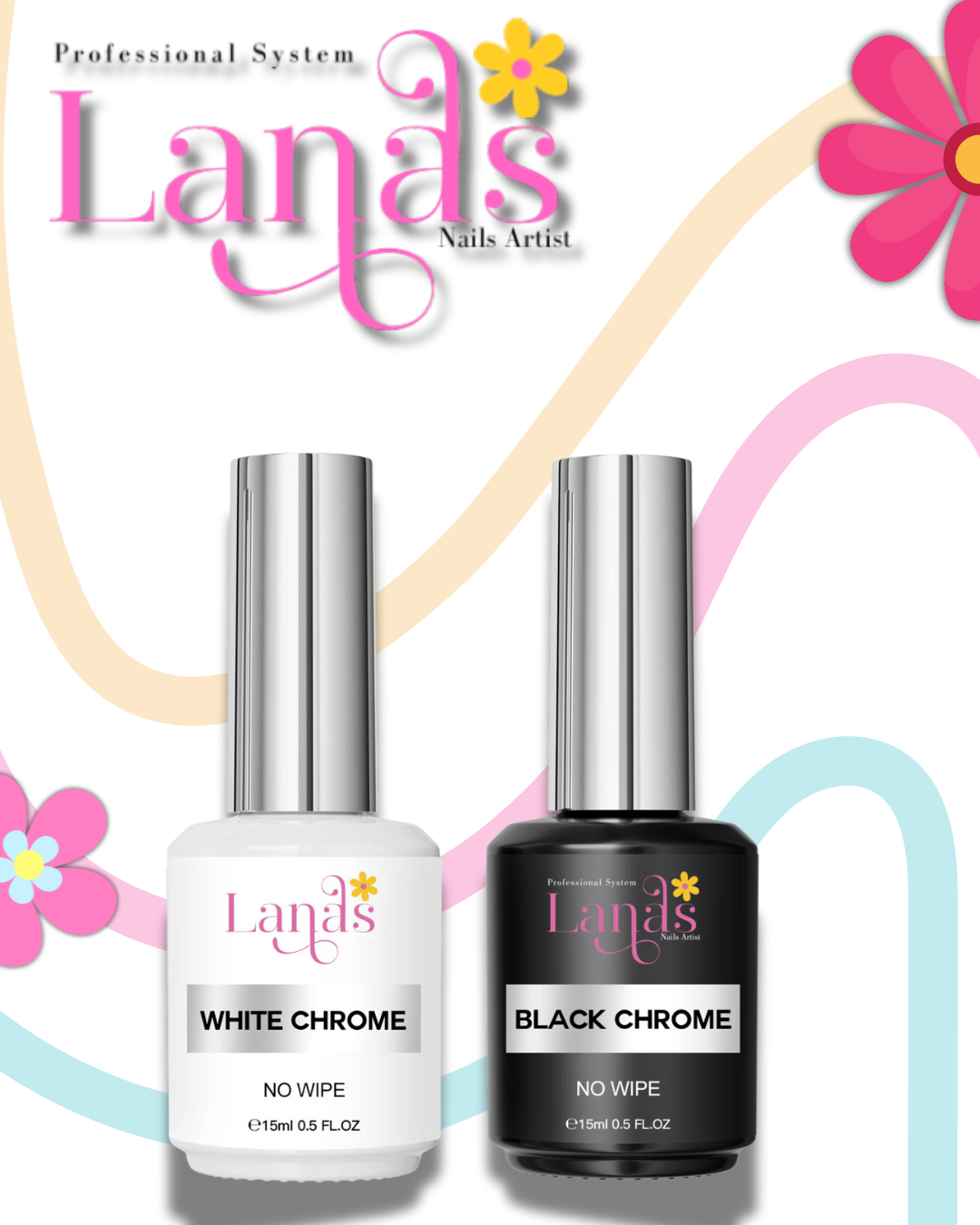 Base Blanca y Negra para Chrome